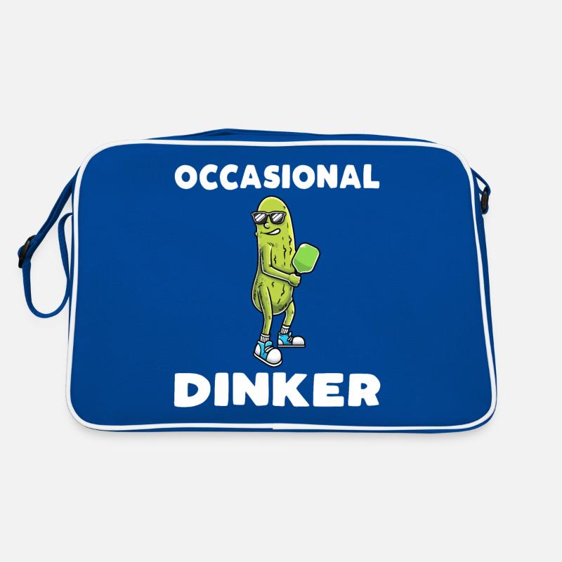 Drôles d’amoureux du concombre Joueurs de pickleball Sac Retro