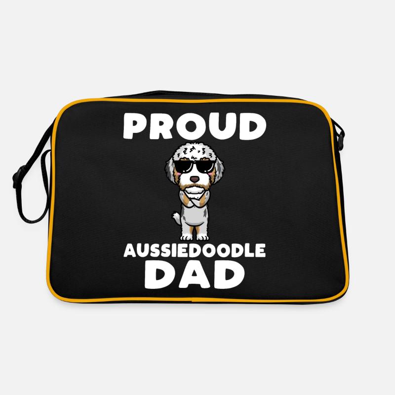Aussiedoodle Hund Retro Tasche