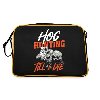Hog Hunting Till I Die Wild Boar Hunter - Retro Bag - black/gold - Back
