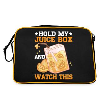 Tenez ma boîte de jus et regardez ce 4 - Sac Retro - noir/or - Dos