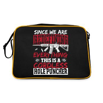 2nd Amendment Gun Rights - Retro Bag - black/gold - Back