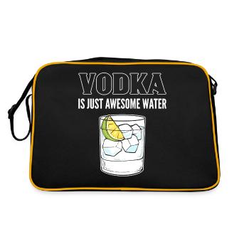 Vodka Is Just Awesome Water Wodka - Retro Bag - black/gold - Back