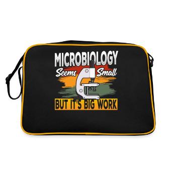 Microbiology Seems Small, but It’s Big Work - Retro Bag - black/gold - Back
