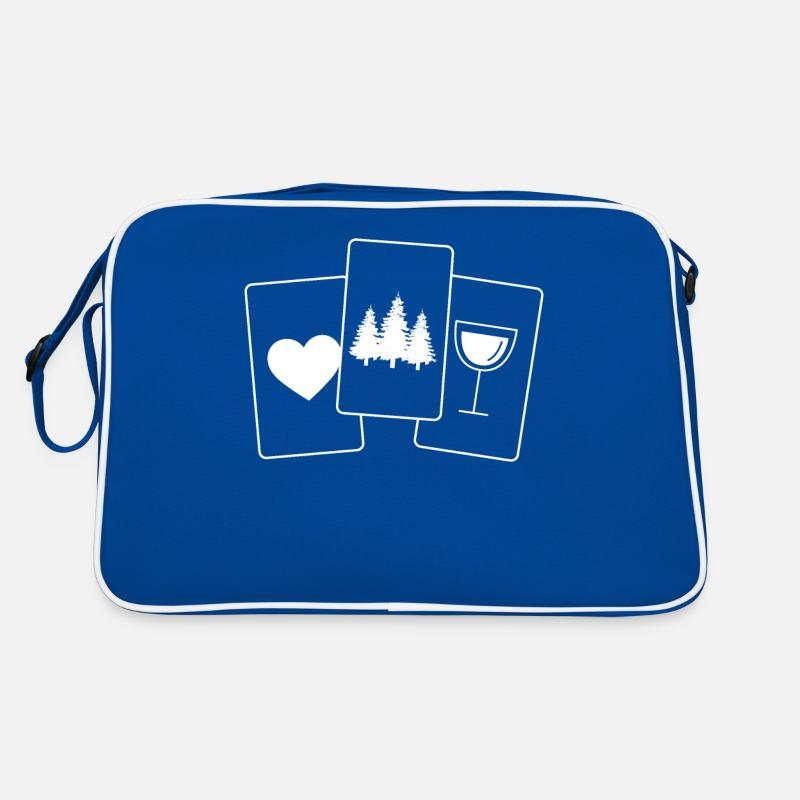 Heart - Wine - Trees - Retro Bag