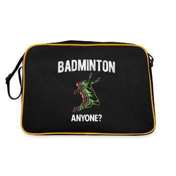Badminton - Retro Tasche - Schwarz/Gold - Hinten