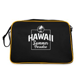 Hawaii Summer Paradise USA Amérique - Sac Retro - noir/or - Dos