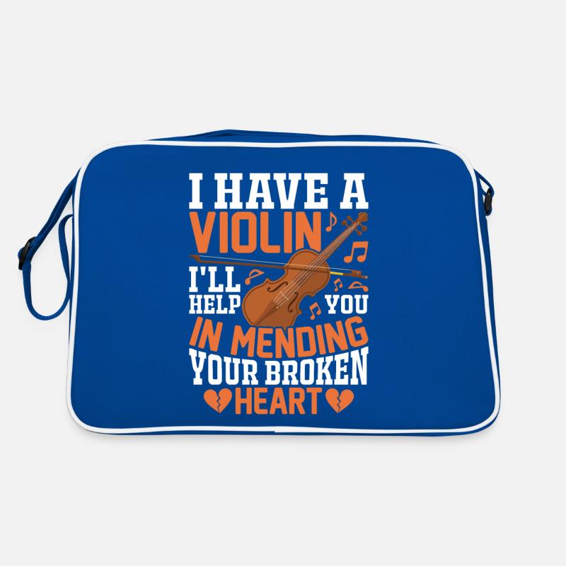 Ich habe eine Geige, ich helfe dir beim Retro Tasche