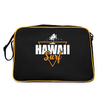 Hawaï Surf États-Unis Amérique État - Sac Retro - noir/or - Dos