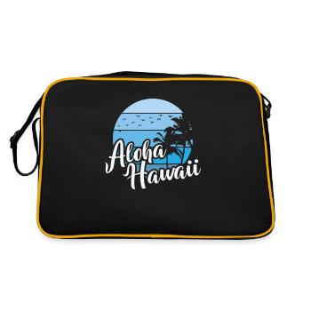 Hawaii Aloha États-Unis Amérique - Sac Retro - noir/or - Dos