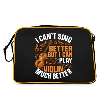 Je ne peux pas mieux chanter, mais je peux - Sac Retro - noir/or - Dos