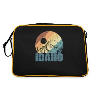 Idaho États-Unis Amérique État - Sac Retro - noir/or - Dos