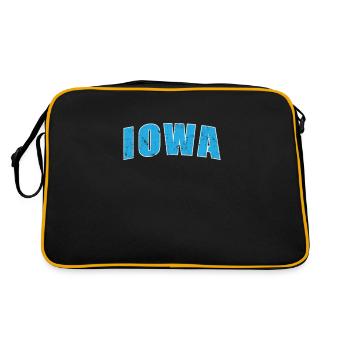 Iowa États-Unis Amérique État - Sac Retro - noir/or - Dos