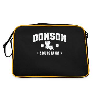 Louisiana Donson 1910 USA America - Retro Bag - black/gold - Back