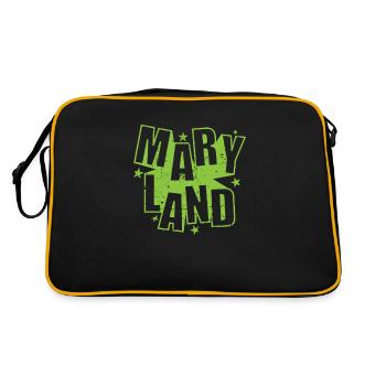 Maryland États-Unis Amérique État - Sac Retro - noir/or - Dos