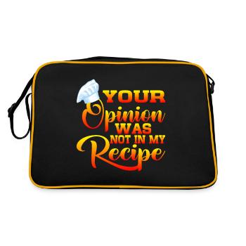 Your opinion was not in my recipe 6 - Retro Bag - black/gold - Back