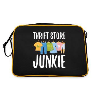 Second-hand shop fan - Retro Bag - black/gold - Back