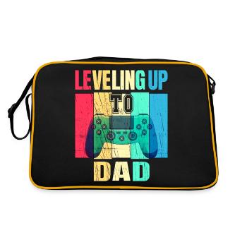 Annonce de la grossesse du passage au niveau du père - Sac Retro - noir/or - Dos