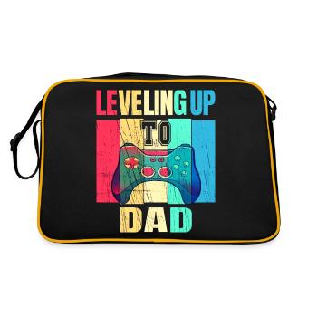 Annonce de la grossesse du passage au niveau du père - Sac Retro - noir/or - Dos