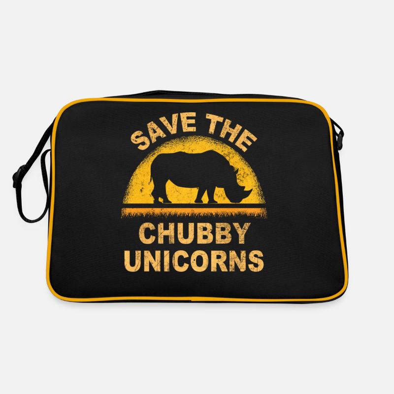 save the chubby uniicorns Retro Bag