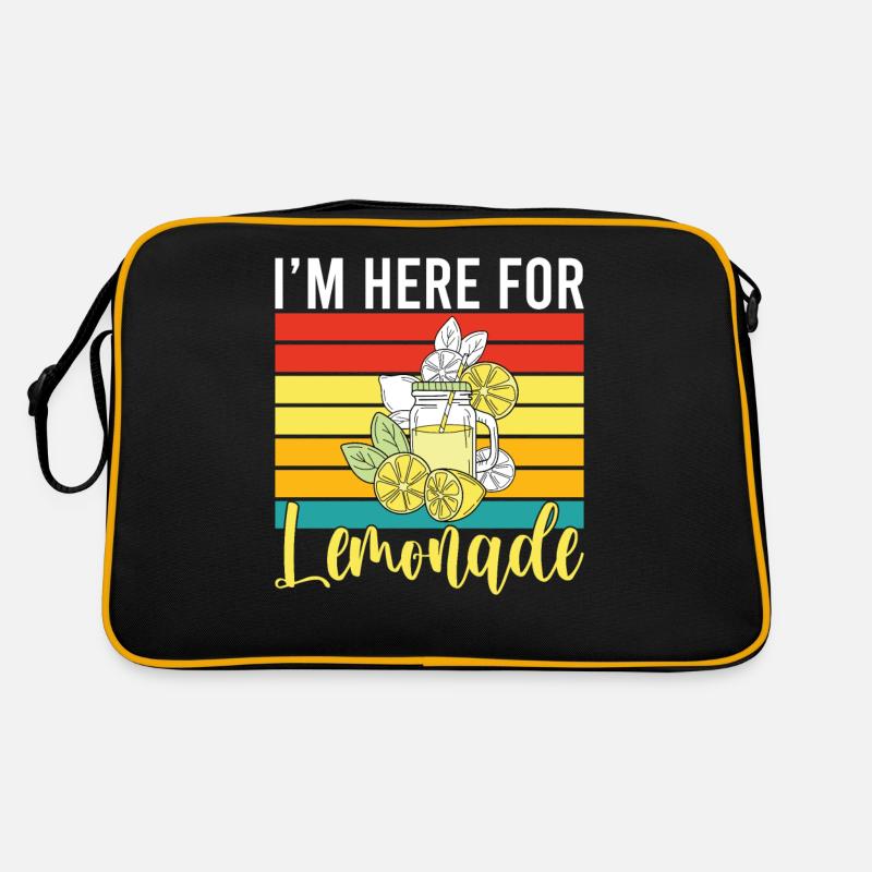 Lemonade Gift Ideas - Retro Bag - black/gold