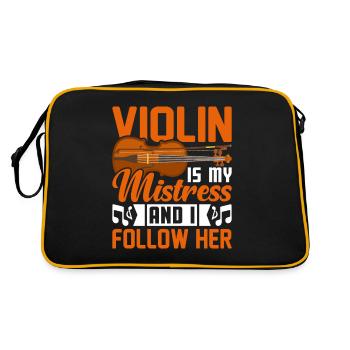 Le violon est ma maîtresse et je la suis... - Sac Retro - noir/or - Dos