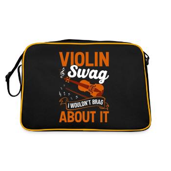Du swag de violon, je ne m’en vanterais pas... - Sac Retro - noir/or - Dos