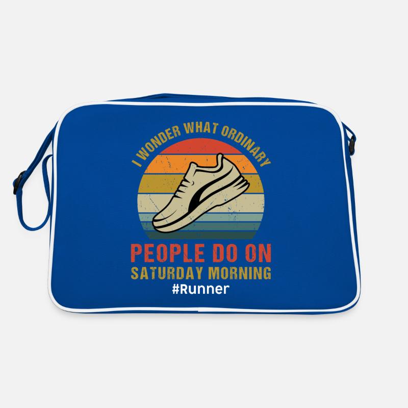 Jogging Saying for Running - Runners Retro Bag