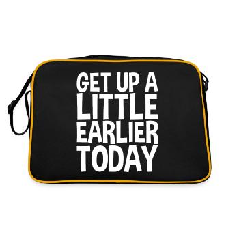 Get Up A Little Earlier Today - Retro Bag - black/gold - Back