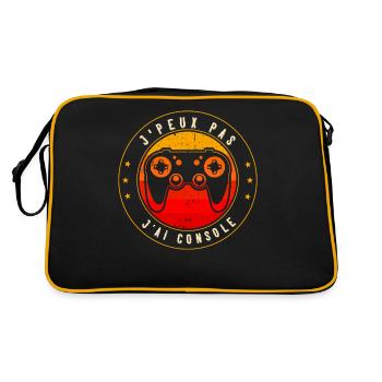 J'Peux Pas J'ai Console Gaming Ado Gamer - Sac Retro - noir/or - Dos