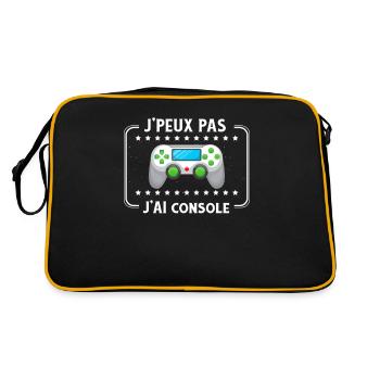 J'Peux Pas J'ai Console Gaming Ado Gamer - Sac Retro - noir/or - Dos