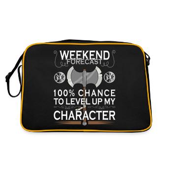 Jeu de rôle de combat à l’épée Larp amusant - Sac Retro - noir/or - Dos