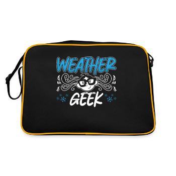 Meteorology Weather Geek Forecasting Meteorologist - Retro Bag - black/gold - Back