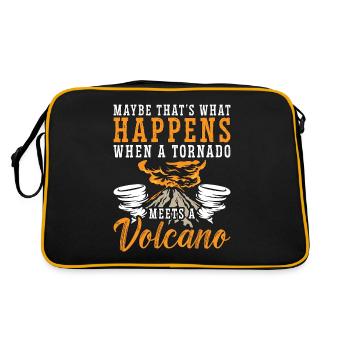 Tornades C’est peut-être ce qui se passe dans la chasse aux tempêtes - Sac Retro - noir/or - Dos