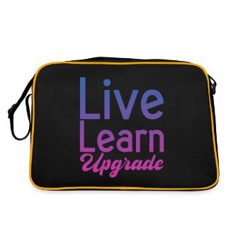 Live Learn Upgrade 2 - Retro Bag - black/gold - Back