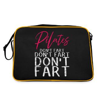 Pilates Don't Fart Don't Fart Don't Fart 3 - Retro Tasche - Schwarz/Gold - Hinten