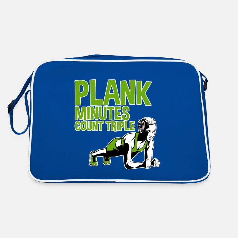 Plank Minutes Count Triple 2 Retro Tasche