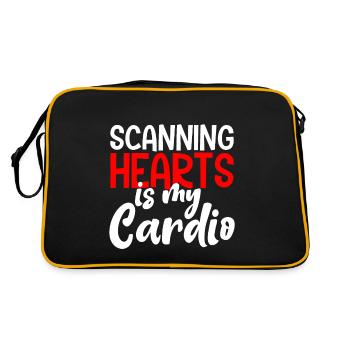 Scanning Hearts Is My Cardio 4 - Retro Bag - black/gold - Back