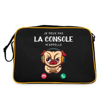 Humour Gamer Ado Joueur De Console cadeau - Sac Retro - noir/or - Dos