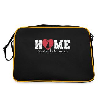 New Hampshire Home sweet Home USA America - Retro Bag - black/gold - Back