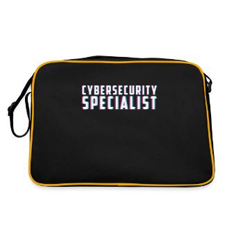 Awesome Cybersecurity Coding Art For A Cyber - Retro Bag - black/gold - Back