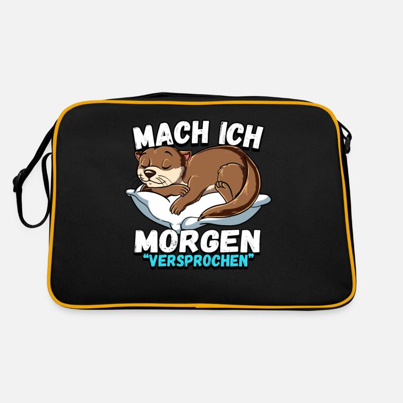 Mach Ich Morgen Versprochen Otter Retro Tasche