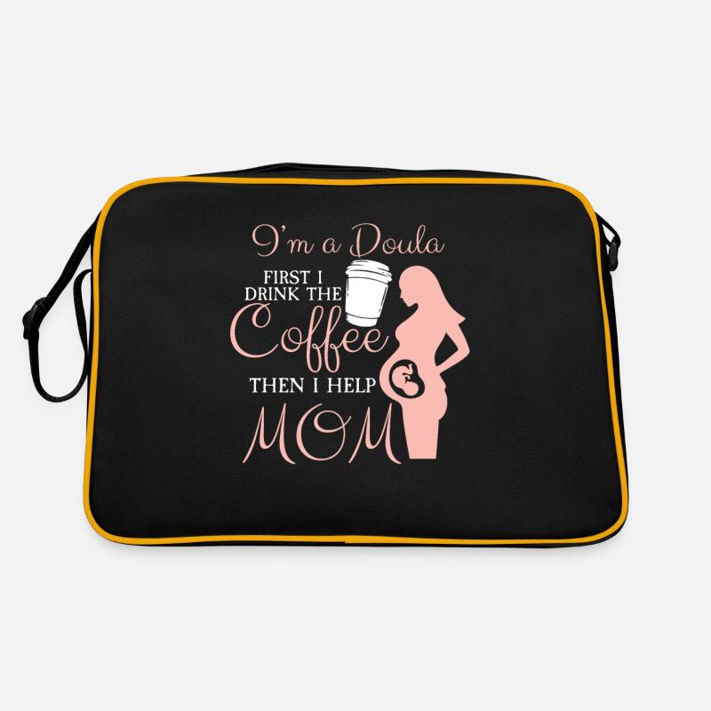 Ich Bin Eine Doula Hebamme Retro Tasche
