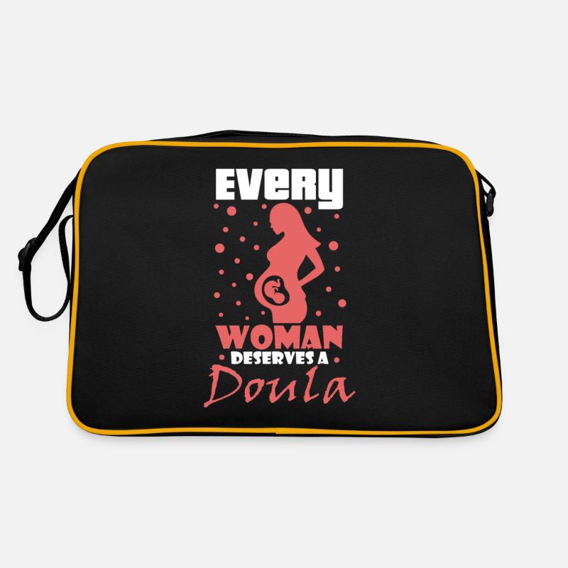 Frau Verdient Eine Doula Hebamme Retro Tasche