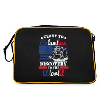 Gloire à Christophe Colomb 1942 Italien américain - Sac Retro - noir/or - Dos