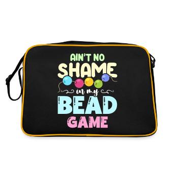 Beading Ain't No Shame In My Jewelry Making Beader - Retro Bag - black/gold - Back