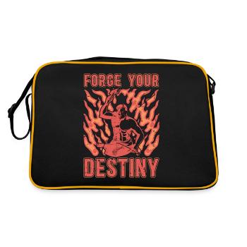 Forging Forge Your Destiny Iron Worker Blacksmiths - Retro Bag - black/gold - Back