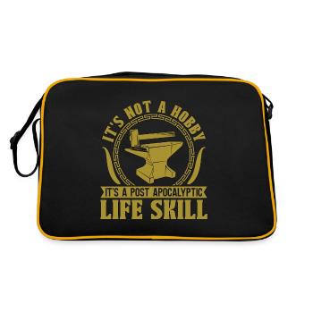 Forging It's Not A Hobby It's A Forger Blacksmiths - Retro Bag - black/gold - Back