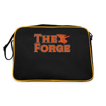 Forging The Forge Metalworker Crafts Blacksmiths - Retro Bag - black/gold - Back