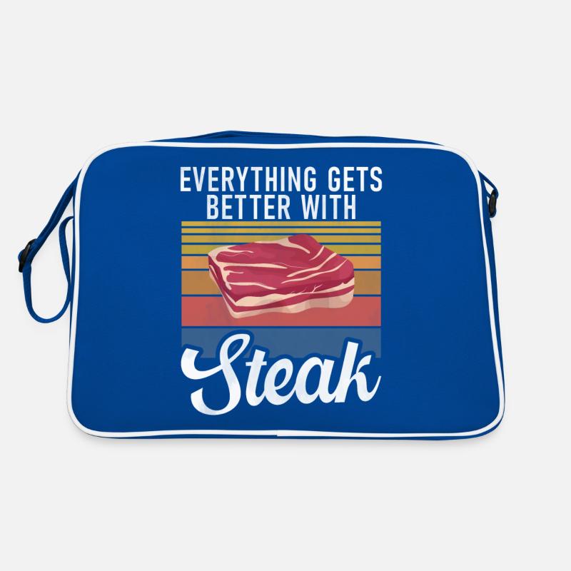 Steak Lover Steak Cadeau Sac Retro