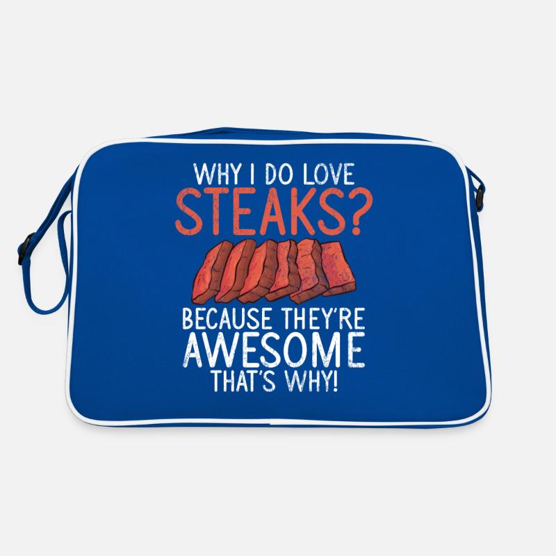 Steak Lover Steak Cadeau Sac Retro